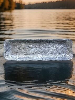 VTG 1985 ARTHUR COURT FISH TRAY Wonders of the Water Collection 19"x"6